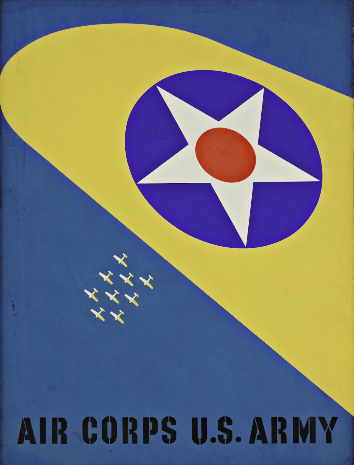 A poster with bold graphic design