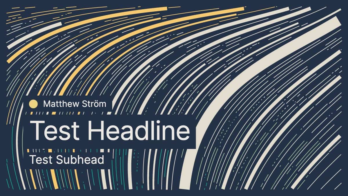 An example of the algorithm using the headline as a seed for the random number generator