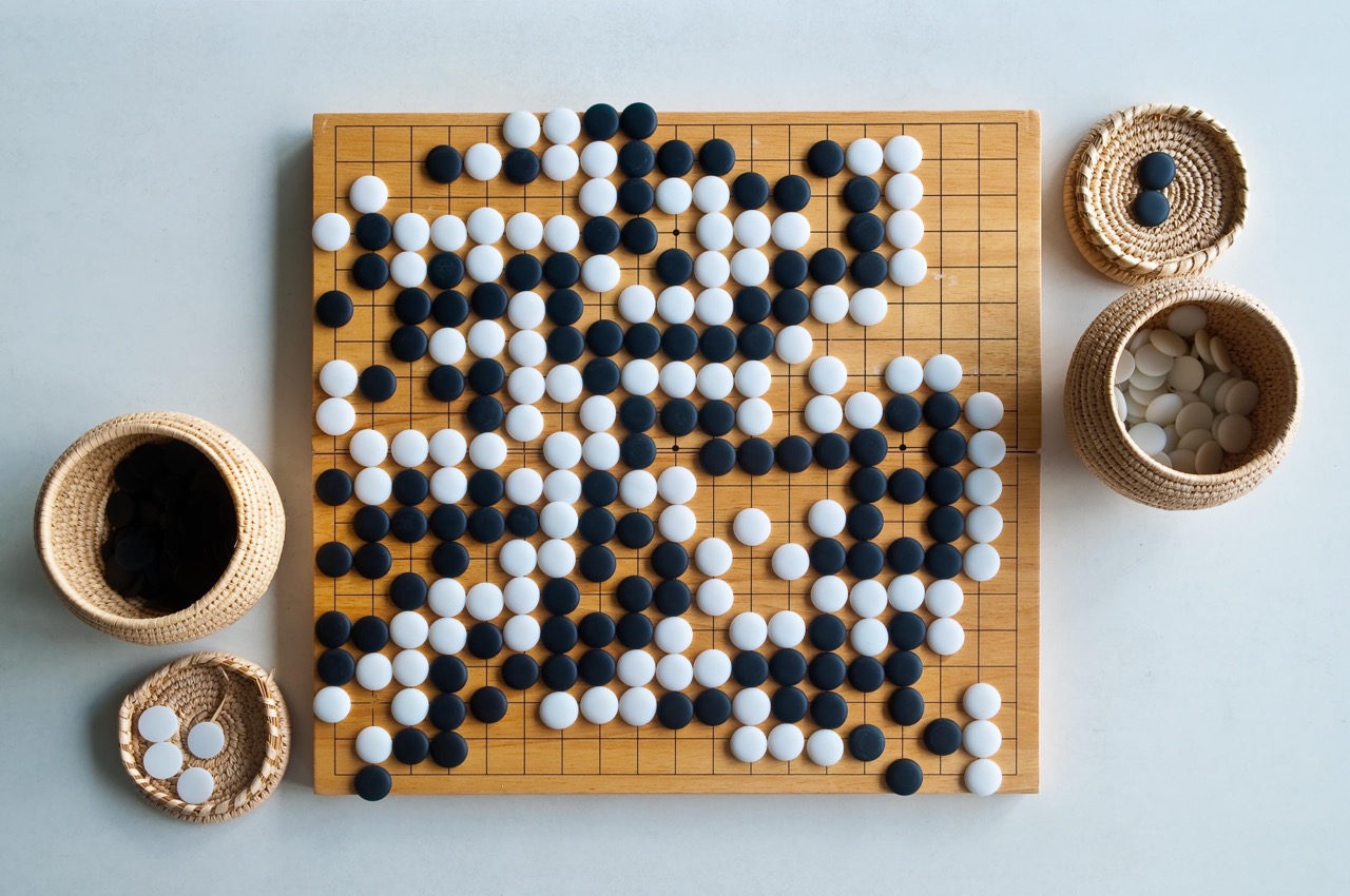 A traditional go board, with a 15:14 aspect ratio.